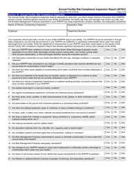 Form 3400-176 Annual Facility Site Compliance Inspection Report (Afsci) - Wisconsin, Page 2