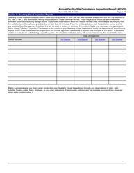 Form 3400-176 Annual Facility Site Compliance Inspection Report (Afsci) - Wisconsin, Page 4