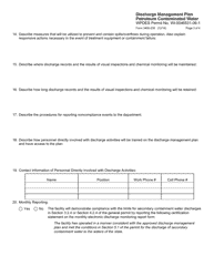 Form 3400-235 Discharge Management Plan - Petroleum Contaminated Water - Wisconsin, Page 3