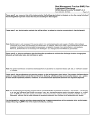 Form 3400-240 Best Management Practice (Bmp) Plan Low-Impact Discharge - Wisconsin, Page 3