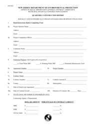 Form OEO-002 Sed Participation Building Phase Quarterly Reporting Form for Contracting Agencies &amp; Contractors - New Jersey, Page 3