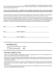 Use Permit Amendment Application - City of St. Helena, California, Page 2