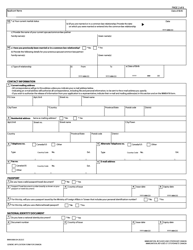 Form IMM0008 Generic Application Form for Canada - Canada, Page 2