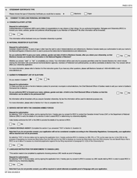 Form CIT0532 Application for Canadian Citizenship - Adults - Canadian Armed Forces Under Subsection 5(1) - Canada, Page 5