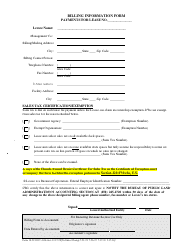 Document preview: DEP Form 18-21.900(1) Billing Information Form - Florida