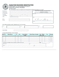 Document preview: Form SFN8428 Radiation Machine Registration - North Dakota
