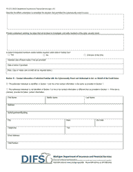 Form FIS2372 Notice of Cybersecurity Event - Michigan, Page 4