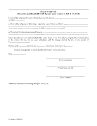 Form LF-84 Subpoena for Rule 2004 Examination - Florida, Page 2