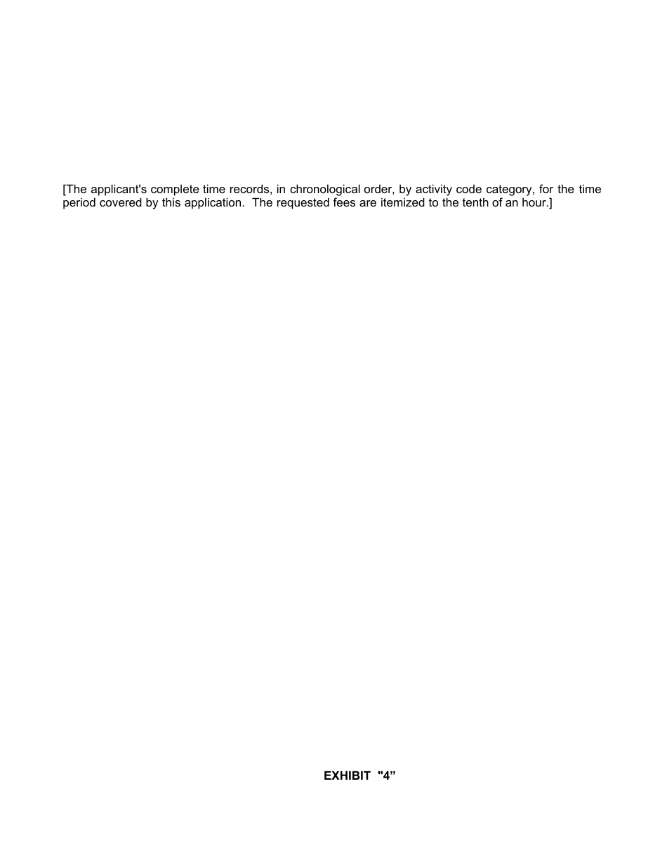 Form LF-89 Summary of [first] Interim (Or Final) Fee Application - Florida, Page 11