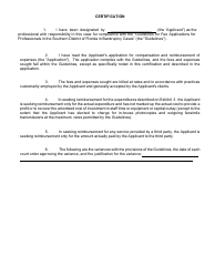 Form LF-89 Summary of [first] Interim (Or Final) Fee Application - Florida, Page 3