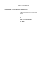 Form LF-89 Summary of [first] Interim (Or Final) Fee Application - Florida, Page 4