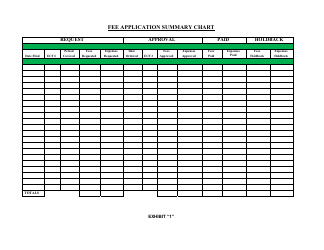 Form LF-89 Summary of [first] Interim (Or Final) Fee Application - Florida, Page 5