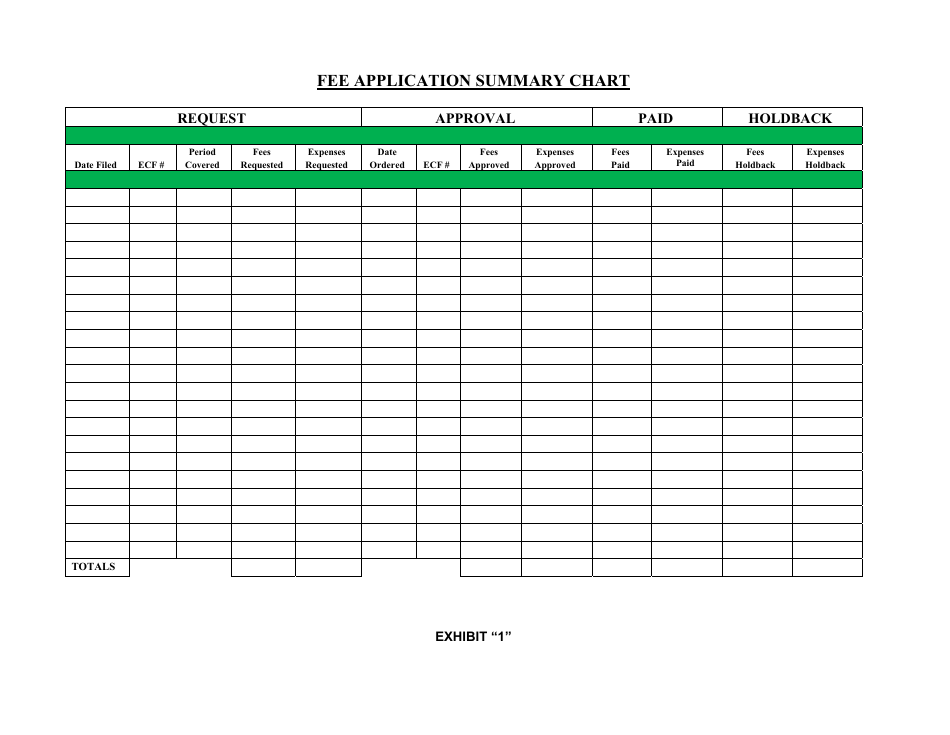 Form LF-89 Summary of [first] Interim (Or Final) Fee Application - Florida, Page 5