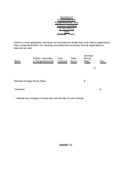 Form LF-89 Summary of [first] Interim (Or Final) Fee Application - Florida, Page 6