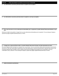 Forme A-91 Reponse/Intervention - Requete En Vertu De La Partie IV De La Loi De 1993 Sur La Negociation Collective DES Employes De La Couronne - Ontario, Canada (French), Page 3