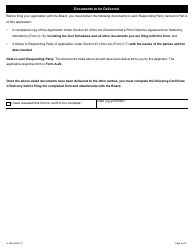 Form A-19 Application Under Section 43 of the Act (Direction That a First Collective Agreement Be Settled by Arbitration) - Ontario, Canada, Page 6