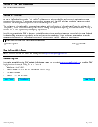 Form ON00058E Regional Immigration Pilot Intake - Ontario Immigrant Nominee Program - Ontario, Canada, Page 4