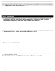 Forme A-105 Avis De Conflit De Competence Dans L&#039;industrie De La Construction - Ontario, Canada (French), Page 3