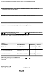 Forme ON00306F Services D&#039;aide a L&#039;emploi De L&#039;ontario (Saeo) Entente De Stage Avec Incitatif a La Formation - Ontario, Canada (French), Page 3