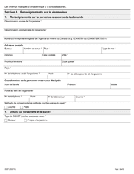 Forme 2028F Demande D&#039;accreditation Concernant Les Systemes De Gestion De La Sante Et De La Securite Au Travail (Sgsst) - Ontario, Canada (French), Page 7