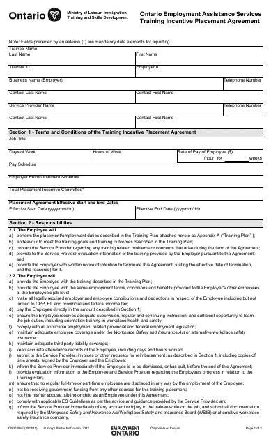 Form ON00306E  Printable Pdf