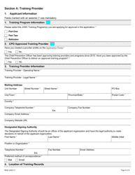 Form 1963E Joint Health and Safety Committee (Jhsc) Certification Training Provider Application - Ontario, Canada, Page 6