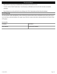 Form A-136 Certificate of Delivery - Ontario, Canada, Page 3