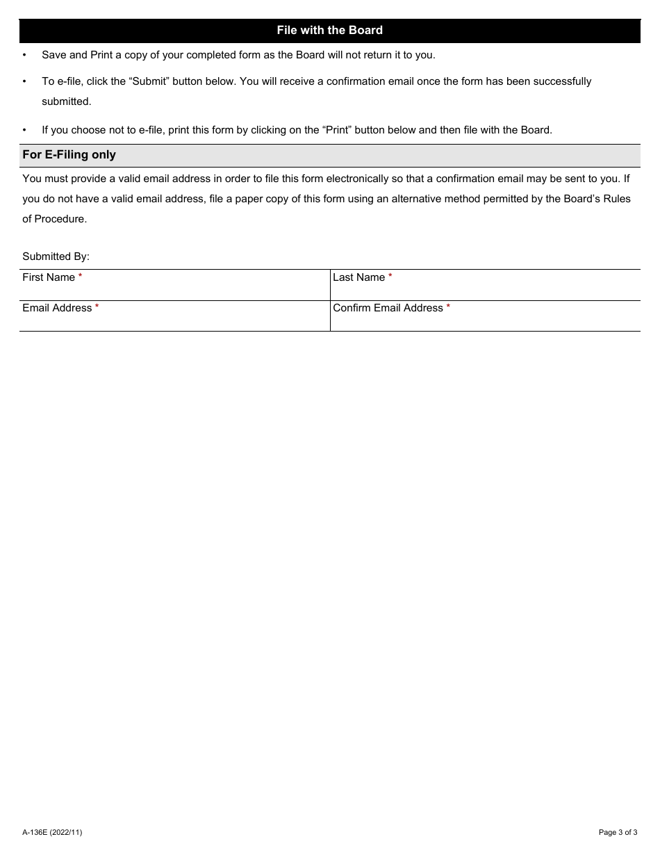 Form A-136 Certificate of Delivery - Ontario, Canada, Page 3