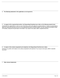 Form A-135 Response/Intervention - Application for Review of a Notice of Contravention - Ontario, Canada, Page 3
