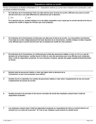 Forme A-133 Dispositions Relatives Au Scrutin Dans L&#039;industrie De La Construction - Ontario, Canada (French), Page 2