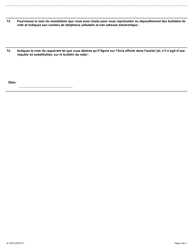 Forme A-133 Dispositions Relatives Au Scrutin Dans L&#039;industrie De La Construction - Ontario, Canada (French), Page 4