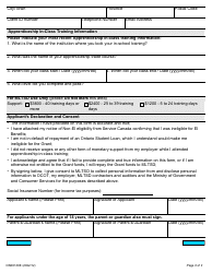Form ON00130E Grant for Apprentice Learning Program (The Grant) Northern Region - Ontario, Canada, Page 2
