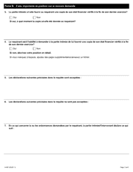 Forme A-46 Reponse/Intervention - Requete Relative Au Defaut De Fournir L&#039;etat Financier - Ontario, Canada (French), Page 3
