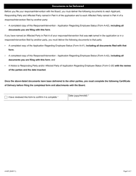 Form A-42 Response/Intervention - Application Regarding Employee Status - Ontario, Canada, Page 5
