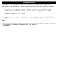 Forme A-94 Depot Par L&#039;employeur - Requete En Accreditation Dans L&#039;industrie De La Construction (Association Patronale) - Ontario, Canada (French), Page 5