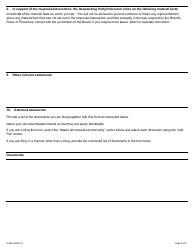 Form A-46 Response/Intervention - Application Concerning Failure to Furnish Financial Statement - Ontario, Canada, Page 4