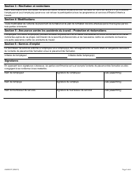 Forme ON00331F Entente De Placement De Formation Du Programme De Formation Relais De L&#039;ontario - Ontario, Canada (French), Page 3