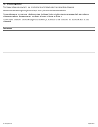 Forme A-127 Requete En Vertu De L&#039;article 28 Ou 45.1 De La Loi De 2014 Sur La Negociation Collective Dans Les Conseils Scolaires - Ontario, Canada (French), Page 5