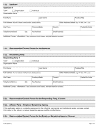 Form A-24 Application Under Section 69 and/or Subsection 1(4) of the Act (Sale of Business and/or Related Employer) - Ontario, Canada, Page 2