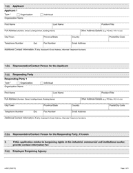 Form A-83 Application Under Section 127.2 of the Act (Termination of Bargaining Rights, Non-construction Employer) - Ontario, Canada, Page 2