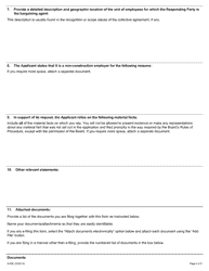 Form A-83 Application Under Section 127.2 of the Act (Termination of Bargaining Rights, Non-construction Employer) - Ontario, Canada, Page 4