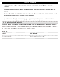 Forme A-83 Requete En Vertu De L&#039;article 127.2 De La Loi (Revocation Du Droit De Negocier, Employeur Exterieur a L&#039;industrie De La Construction) - Ontario, Canada (French), Page 9