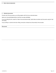 Form A-45 Application Concerning Failure to Furnish Financial Statement - Ontario, Canada, Page 4