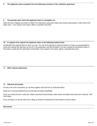 Form A-35 Application for Religious Exemption - Ontario, Canada, Page 4