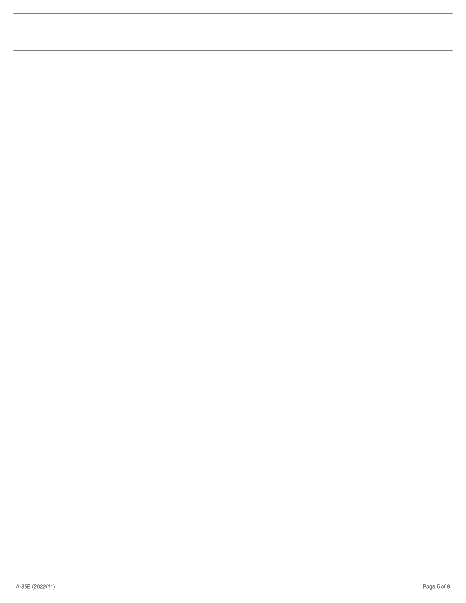 Form A-35 Application for Religious Exemption - Ontario, Canada, Page 5