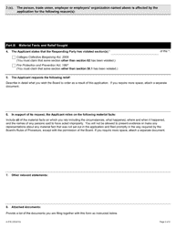Form A-51 Application Under Section 62 of the Ccba or 56.1 of the Fppa - Ontario, Canada, Page 3