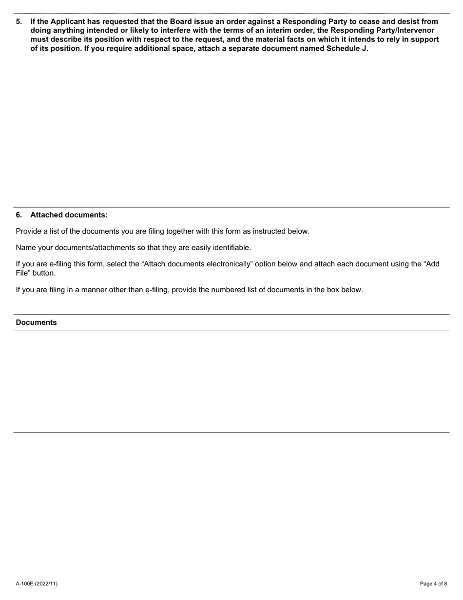Form A-100 Response / Intervention - Application Concerning Sector Dispute in the Construction Industry - Ontario, Canada, Page 4