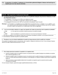 Forme A-41 Requete Relative a La Qualite D&#039;employe - Ontario, Canada (French), Page 3