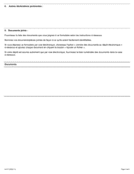 Forme A-41 Requete Relative a La Qualite D&#039;employe - Ontario, Canada (French), Page 4