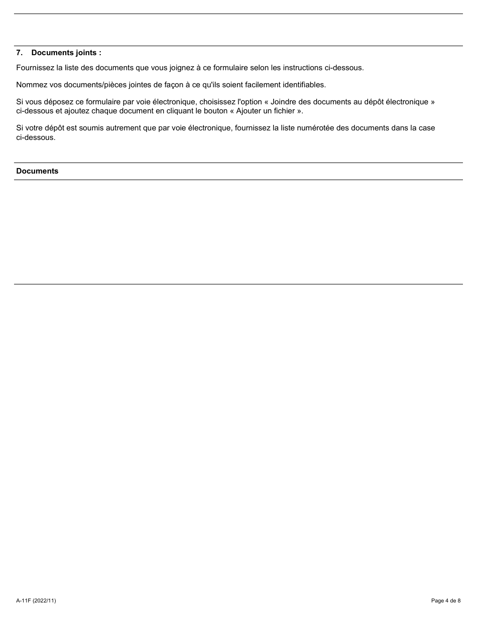 Forme A-11 Requete En Revocation Du Droit De Negocier En Vertu De Larticle 64, 65 Ou 66 De La Loi - Ontario, Canada (French), Page 4